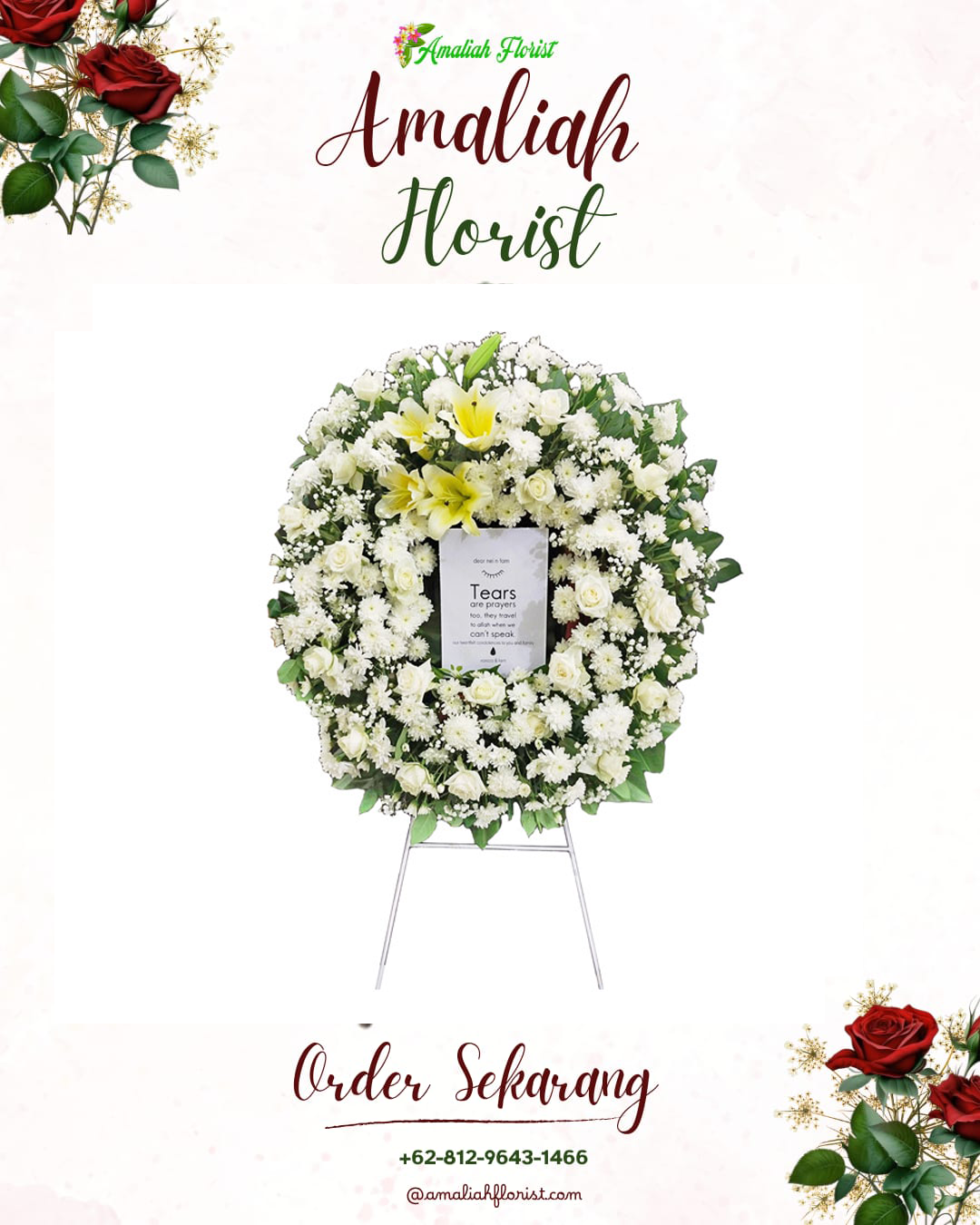 Krans Bunga Duka Serang Baru